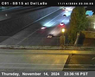 SB 15 at Del Lago bridge