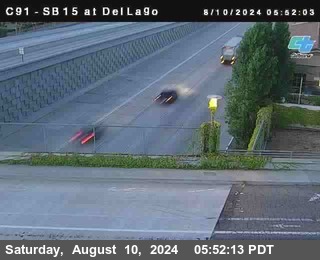 SB 15 at Del Lago bridge