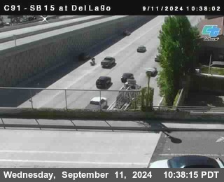 SB 15 at Del Lago bridge