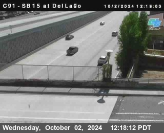 SB 15 at Del Lago bridge