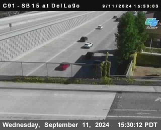 SB 15 at Del Lago bridge