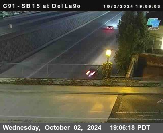 SB 15 at Del Lago bridge