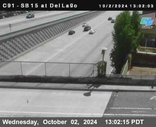 SB 15 at Del Lago bridge