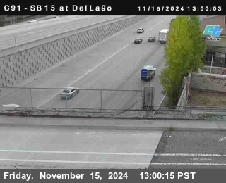 SB 15 at Del Lago bridge