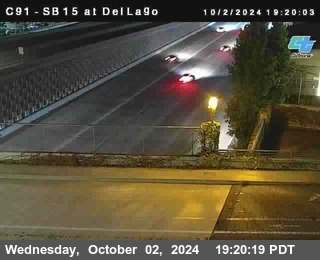 SB 15 at Del Lago bridge