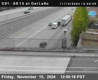 SB 15 at Del Lago bridge