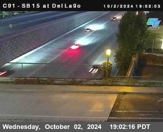 SB 15 at Del Lago bridge