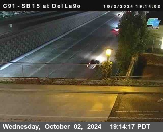 SB 15 at Del Lago bridge