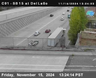 SB 15 at Del Lago bridge