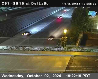 SB 15 at Del Lago bridge