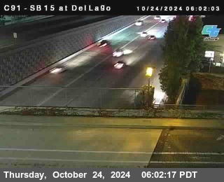 SB 15 at Del Lago bridge