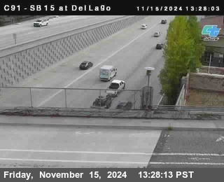 SB 15 at Del Lago bridge