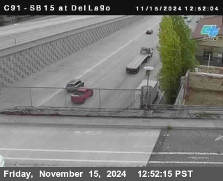 SB 15 at Del Lago bridge