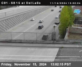 SB 15 at Del Lago bridge