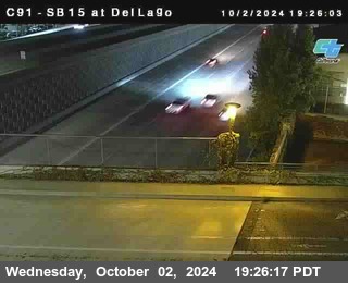 SB 15 at Del Lago bridge