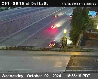 SB 15 at Del Lago bridge