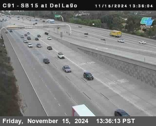 SB 15 at Del Lago bridge