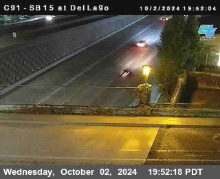 SB 15 at Del Lago bridge