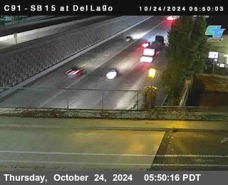 SB 15 at Del Lago bridge