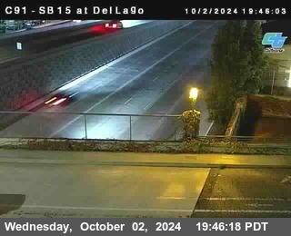 SB 15 at Del Lago bridge