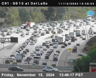 SB 15 at Del Lago bridge