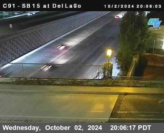 SB 15 at Del Lago bridge