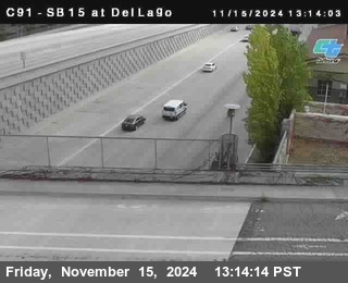 SB 15 at Del Lago bridge