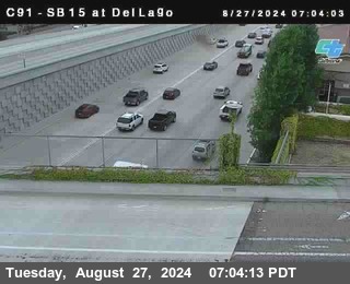 SB 15 at Del Lago bridge