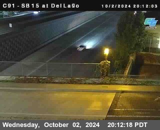 SB 15 at Del Lago bridge