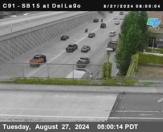 SB 15 at Del Lago bridge