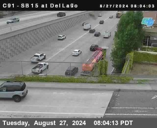 SB 15 at Del Lago bridge