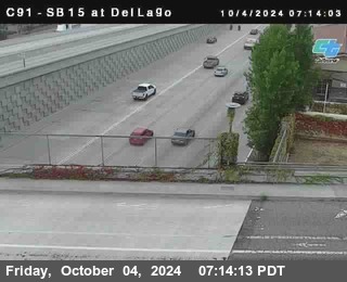 SB 15 at Del Lago bridge