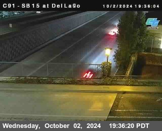 SB 15 at Del Lago bridge