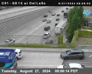 SB 15 at Del Lago bridge