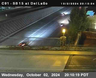 SB 15 at Del Lago bridge