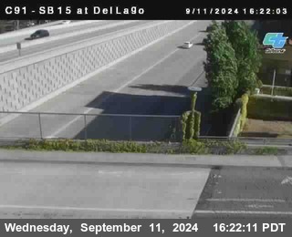 SB 15 at Del Lago bridge