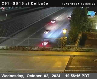 SB 15 at Del Lago bridge