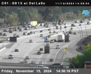 SB 15 at Del Lago bridge