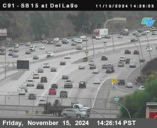 SB 15 at Del Lago bridge