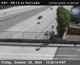 SB 15 at Del Lago bridge