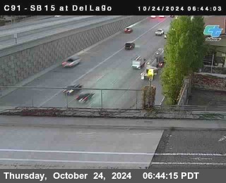 SB 15 at Del Lago bridge