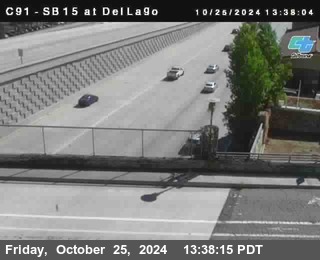 SB 15 at Del Lago bridge