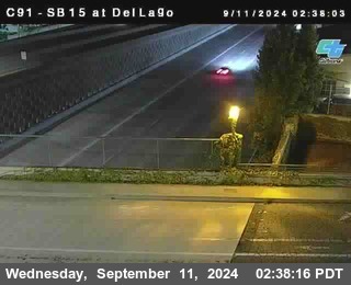 SB 15 at Del Lago bridge