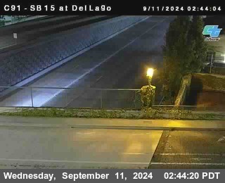 SB 15 at Del Lago bridge