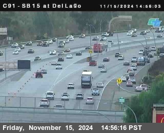 SB 15 at Del Lago bridge