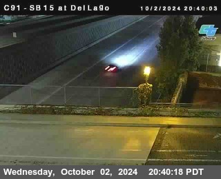 SB 15 at Del Lago bridge