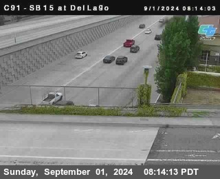 SB 15 at Del Lago bridge