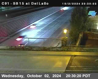 SB 15 at Del Lago bridge