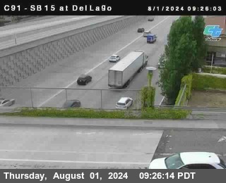 SB 15 at Del Lago bridge