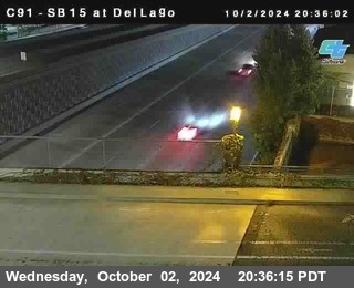 SB 15 at Del Lago bridge